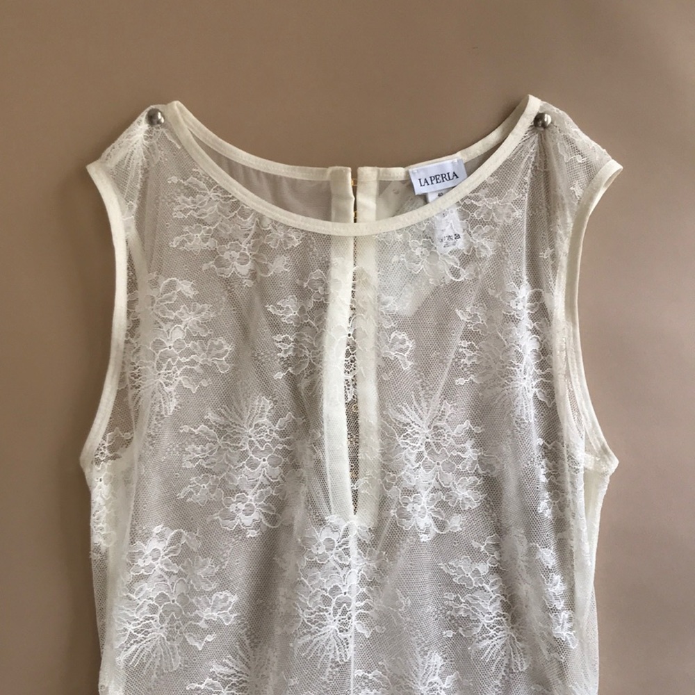 La Perla Lace Tank w/ Garters